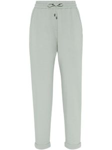 Brunello Cucinelli pantalon de jogging à coupe fuselée - Vert