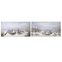 Schilderij Home ESPRIT Mediterrane 140 x 3 x 70 cm (2 Stuks)