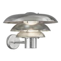 Buitenlamp zilver groot &apos;Kurnos 35&apos; Nordlux e27 fitting 350mm