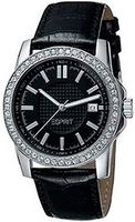 Horlogeband Esprit ES101862005 Croco leder Zwart 20mm