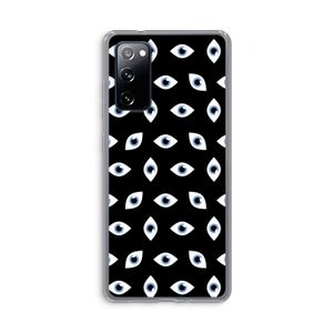 Eyes pattern: Samsung Galaxy S20 FE / S20 FE 5G Transparant Hoesje