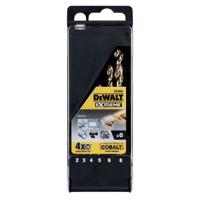 DeWALT DT4956 6-delige set Industrial Cobalt Boren HSS 2, 3, 4, 5, 6, 8 mm