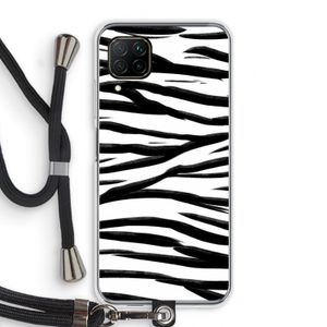 Zebra pattern: Huawei P40 Lite Transparant Hoesje met koord