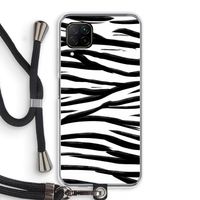 Zebra pattern: Huawei P40 Lite Transparant Hoesje met koord
