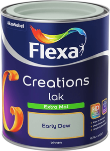 flexa creations lak extra mat early dew 0.75 ltr