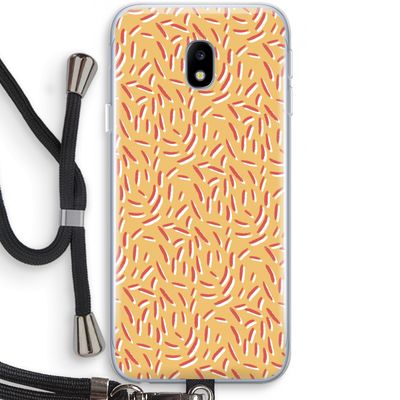 Camouflage: Samsung Galaxy J3 (2017) Transparant Hoesje met koord