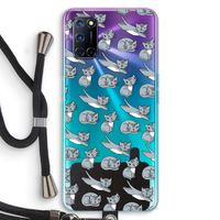 Poezen: Oppo A92 Transparant Hoesje met koord