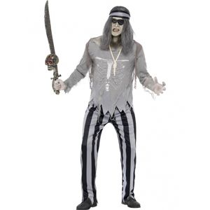 Piraat spook/zombie kostuum 52-54 (L)  -