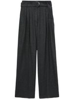 3.1 Phillip Lim pantalon palazzo en laine mélangée à pinces - Gris - thumbnail