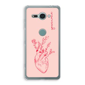 Blooming Heart: Sony Xperia XZ2 Compact Transparant Hoesje