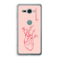 Blooming Heart: Sony Xperia XZ2 Compact Transparant Hoesje Blooming Heart: Sony Xperia XZ2 Compact Transparant Hoesje