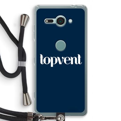 Topvent Navy: Sony Xperia XZ2 Compact Transparant Hoesje met koord