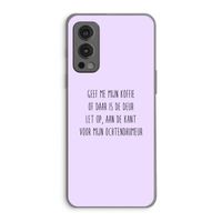 Ochtendhumeur: OnePlus Nord 2 5G Transparant Hoesje