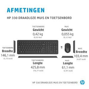 HP 330 draadloze muis en draadloos toetsenbord