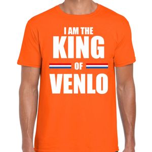 I am the King of Venlo Koningsdag t-shirt oranje voor heren