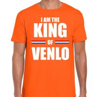 I am the King of Venlo Koningsdag t-shirt oranje voor heren - thumbnail