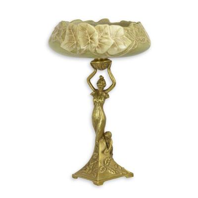 A BRONZE MOUNTED PORCELAIN CENTERPIECE