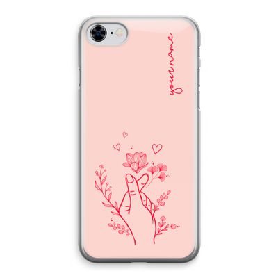 Giving Flowers: iPhone 8 Transparant Hoesje