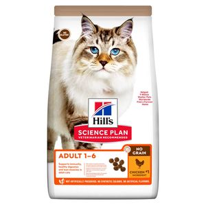 Hill's Science Plan No Grain Kattenvoer Kip - Adult - 1,5 kg