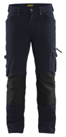 Blåkläder Werkbroek 4-weg stretch X1900 zonder spijkerzakken 19891644 | Donker marineblauw/Zwart | Maat 52 - 7330509686980