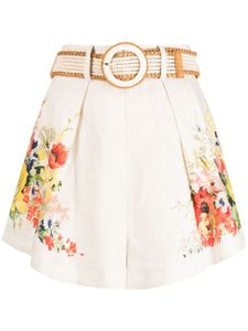 ZIMMERMANN short en lin Alight à fleurs - Multicolore