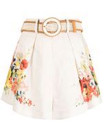 ZIMMERMANN short en lin Alight à fleurs - Multicolore