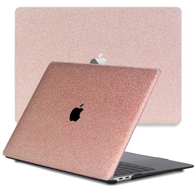 Lunso MacBook Pro 16 inch (2019) cover hoes - case - Glitter Rose Goud