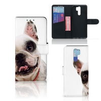 Xiaomi Redmi 9 Telefoonhoesje met Pasjes Franse Bulldog - thumbnail