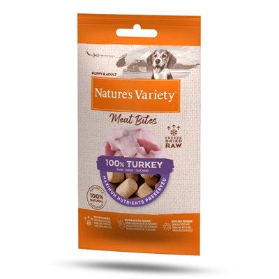 Natures Variety freeze dried meat bites turkey