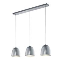 Trio Landelijke hanglampOntario 3-lichts zilver - 305200389