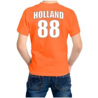 Holland shirt met rugnummer 88 - Nederland fan t-shirt / outfit voor kinderen XL (158-164)  -