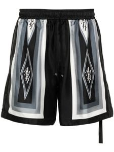 AMIRI short Diamond en soie - Noir