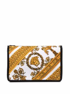 Versace trousse de toilette à imprimé baroque - Blanc