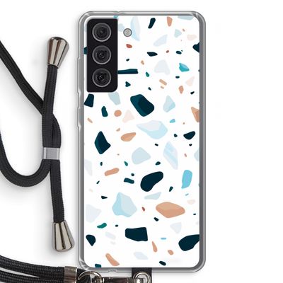Terrazzo N°13: Samsung Galaxy S21 FE Transparant Hoesje met koord