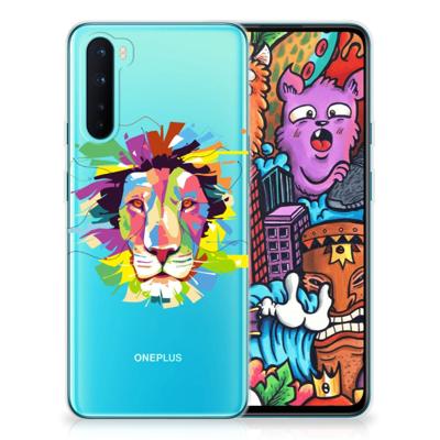 OnePlus Nord Telefoonhoesje met Naam Lion Color OnePlus Nord Telefoonhoesje met Naam Lion Color