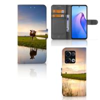 OPPO Reno8 Pro | Telefoonhoesje | Met pasjeshouder | Koe