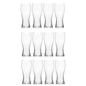 Set van 12 bierglazen/drinkglazen 400 ml