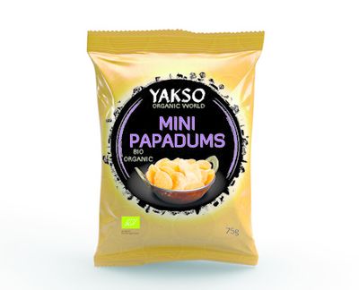 Mini papadums bio