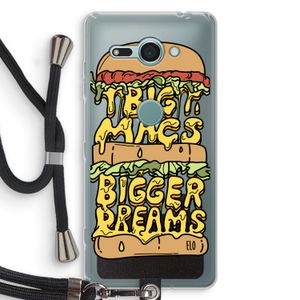 Big Macs Bigger Dreams: Sony Xperia XZ2 Compact Transparant Hoesje met koord