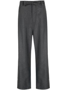 Sofie D'hoore pantalon en laine à coupe droite - Gris