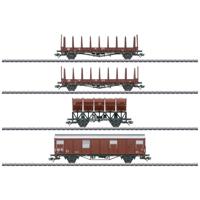 Märklin 46662 H0 4-delige set zelflossende wagens van de DB - thumbnail