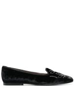 10 CORSO COMO ballerines à ornements en cristal - Noir