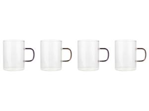 LIVARNO home Glazenset of theepot (cappucinomok, set van 4)