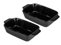 LIVARNO home Ovenschalen (2 kleine, zwarte ovenschalen)