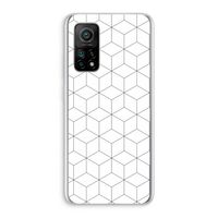 Zwart-witte kubussen: Xiaomi Mi 10T 5G Transparant Hoesje