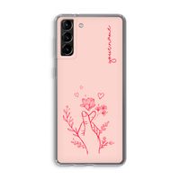 Giving Flowers: Samsung Galaxy S21 Plus Transparant Hoesje