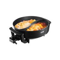 VEVOR Hot Pot elektrische 5L vuurpot met antiaanbaklaag en glazen deksel VEVOR Hot Pot elektrische 5L vuurpot met antiaanbaklaag en glazen deksel