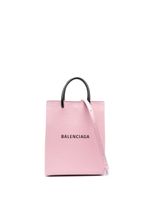 Balenciaga sac à main Shopping à logo imprimé - Rose