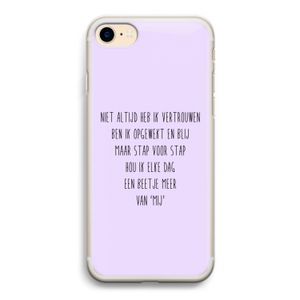 Zelfvertrouwen: iPhone 7 Transparant Hoesje