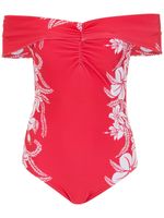 Amir Slama maillot de bain Maio à fleurs - Rouge - thumbnail